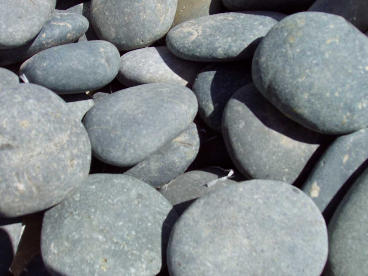 #Black Mexican Beach Pebbles